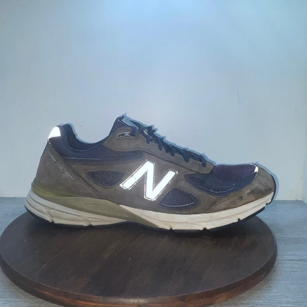 New Balance 990v4 Men's Size 15 Blue Suede Sneakers Athletic Shoes USA M990NV4